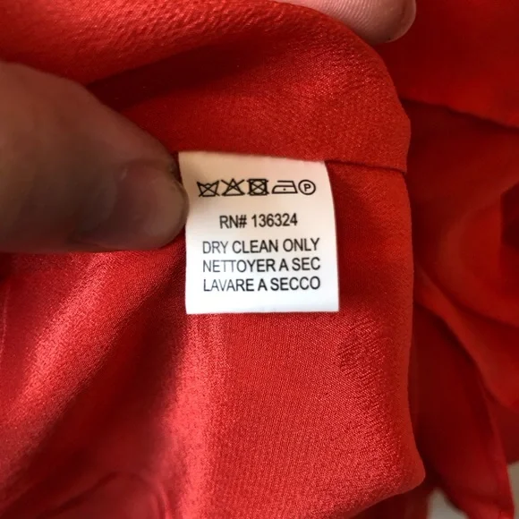 NWT Halston Heritage Orange 100% Silk Mini Dress Size 6 - Picture 9 of 10